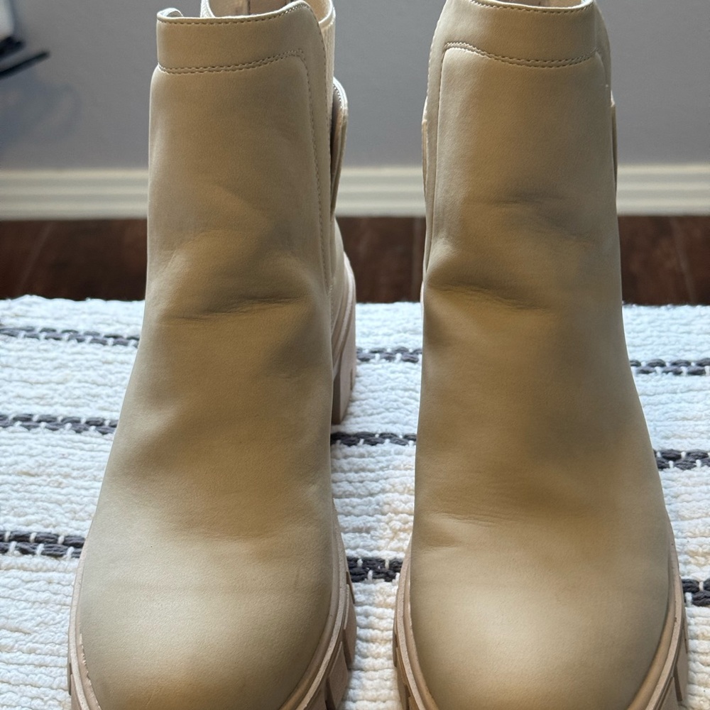Qupid Light Tan Ankle Boots - Picture 2 of 6